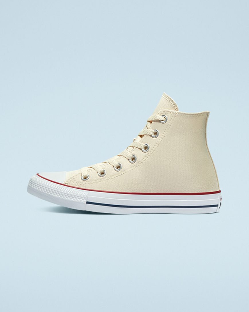 Women's Converse Chuck Taylor All Star Classic High Top Shoes Beige White | AU E1869U